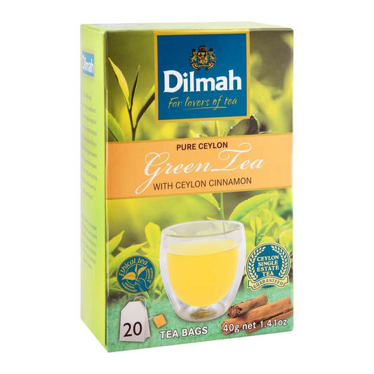 DILMAH PURE CEYLON CINNAMON GREEN TEA BAG 20S 40GM