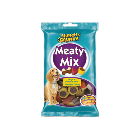 MUNCH & CRUNCH DOG FOOD MEATY MIX 140 GM