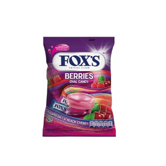 FOXS OVAL CANDY BERRIES CRYSTAL CLEAR 125 GM