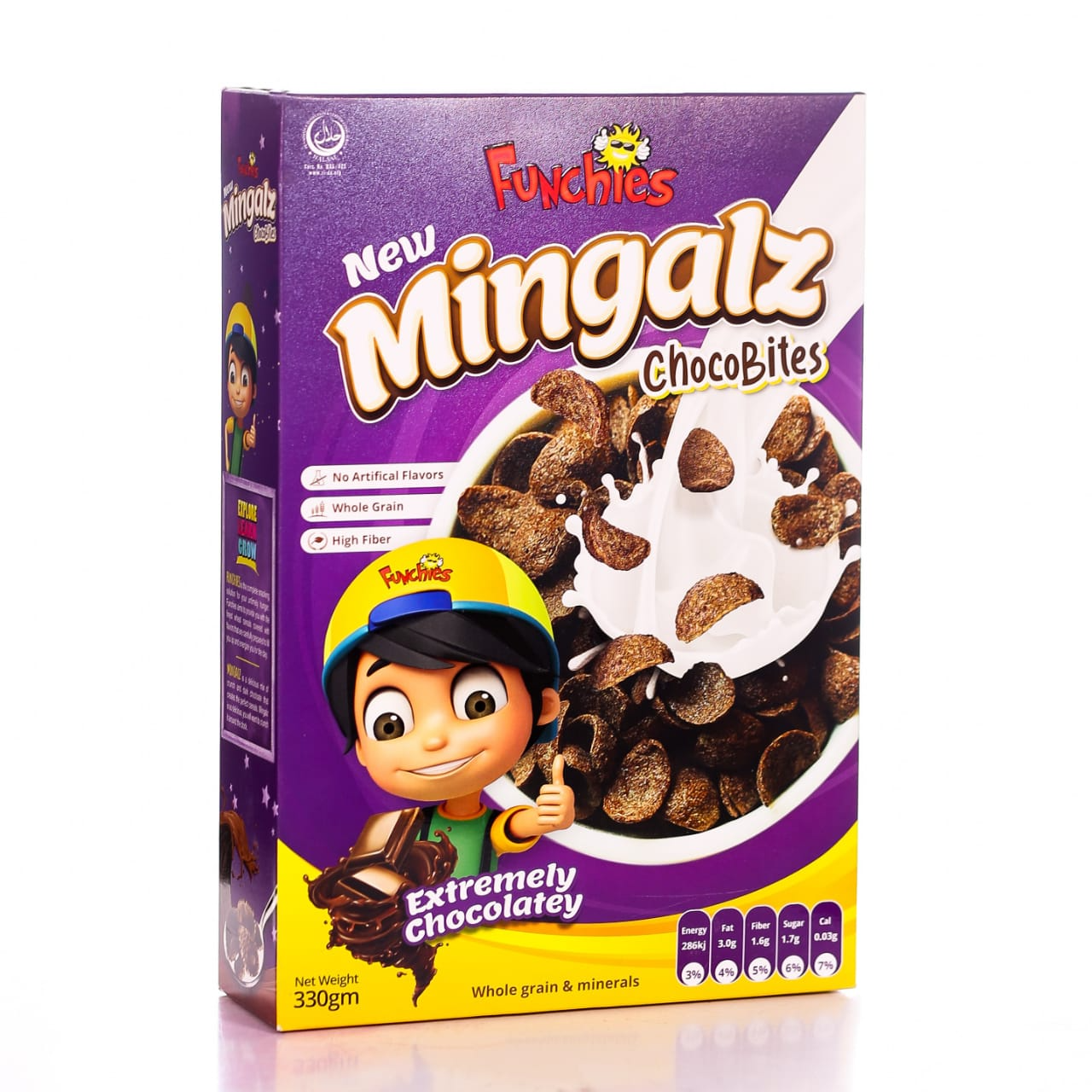 FUNCHIES MINGALZ CHOCOBITES WHOLE GRAIN & MINERALS CEREAL 33