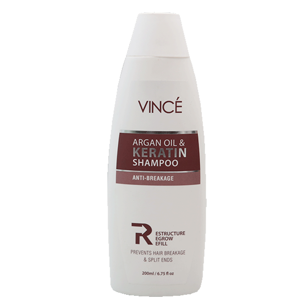 VINCE ARGAN OIL & KERATIN SHAMPOO ANTI-BREAKAGE 200ML