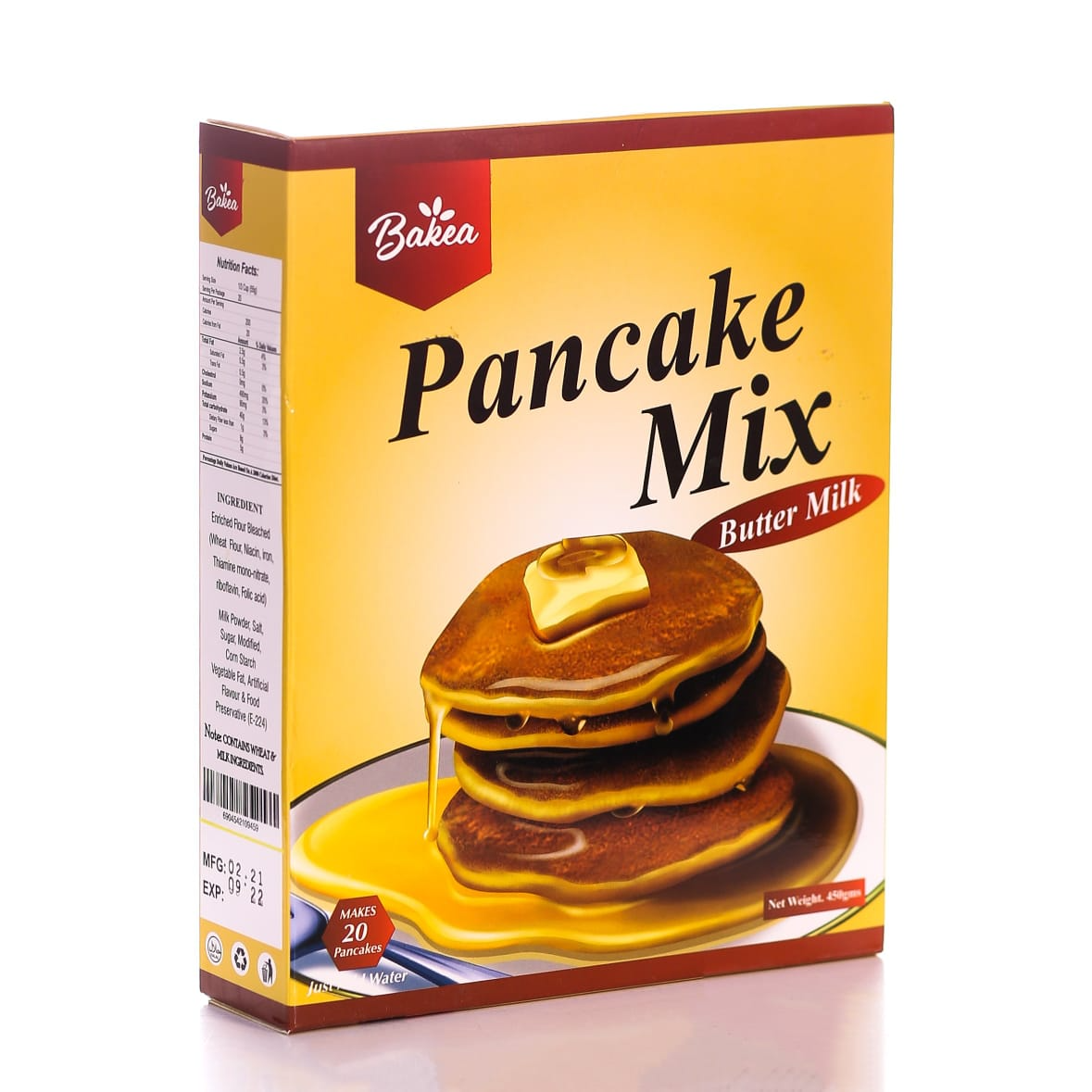 BAKEA PANCAKE MIX BUTTER MILK 450 GM