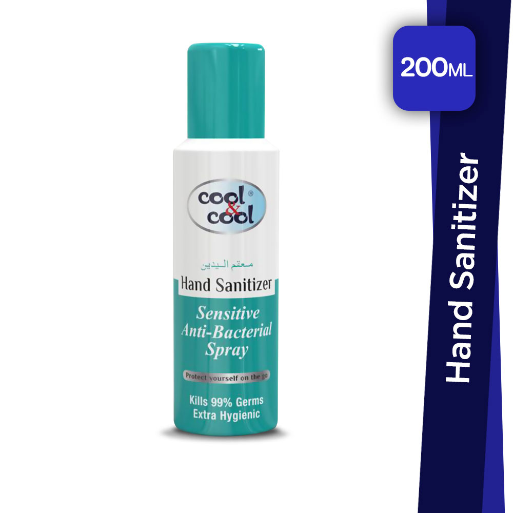 COOL & COOL HAND SANITIZER SPRAY SENSITIVE 200ML