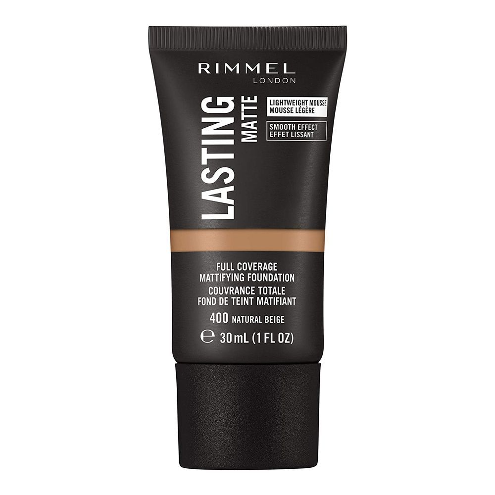 RIMMEL LASTING MATTE 400 NATURAL BEIGE FOUNDATION 30ML