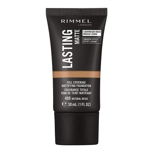 RIMMEL LASTING MATTE 400 NATURAL BEIGE FOUNDATION 30ML