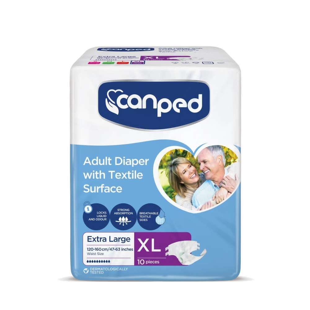 CANPED DIAPER ADULT EXTRA LARGE 10PCS 120-160 CM BASIC