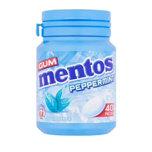 MENTOS GUM PEPPERMINT SUGAR FREE 56GM