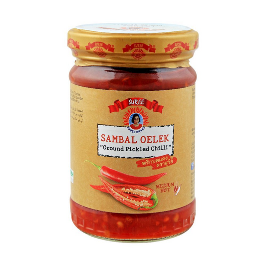 SUREE GROUND PICKLED CHILLI SAMBAL OELEK 454 GM