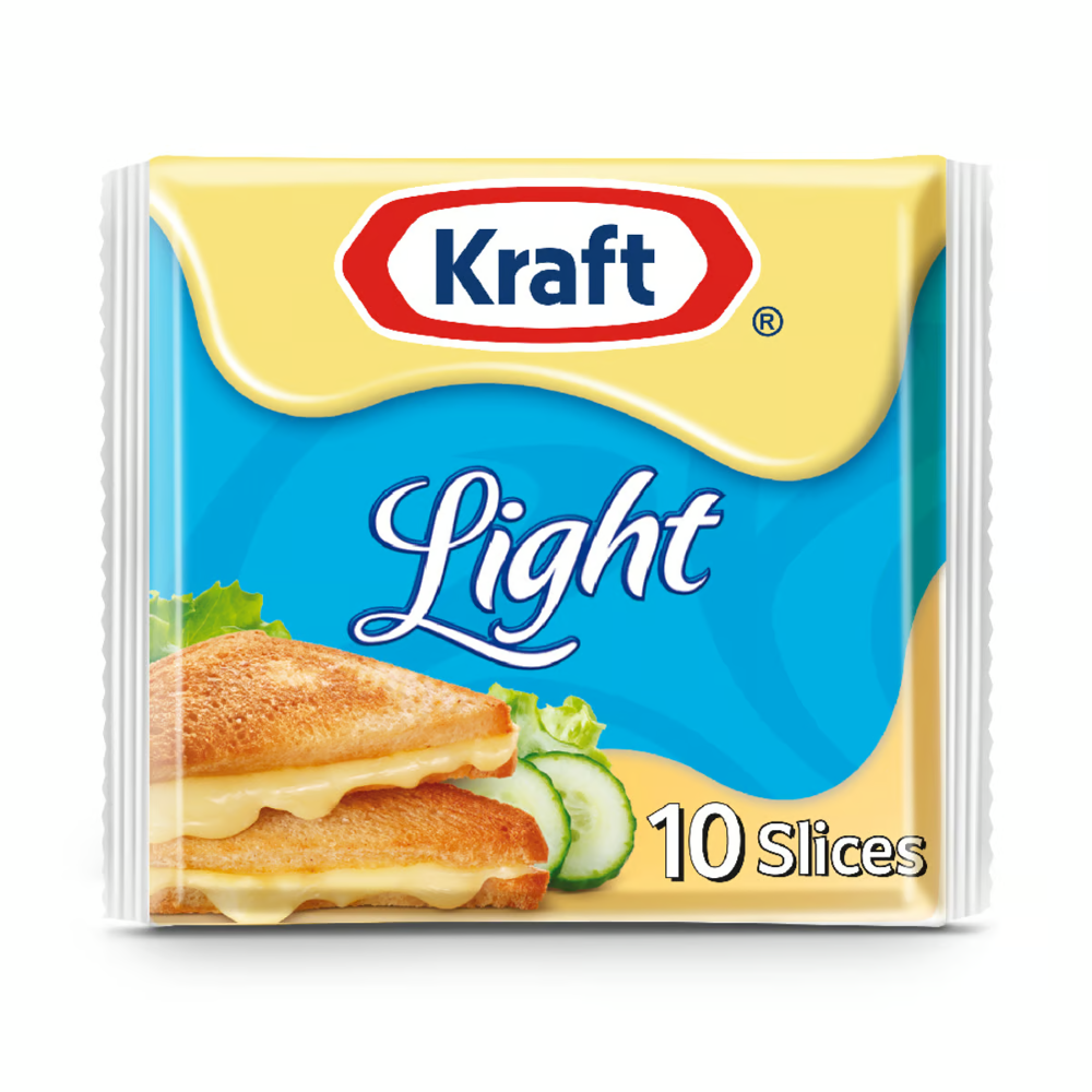 KRAFT SLICE CHEESE LIGHT 200GM