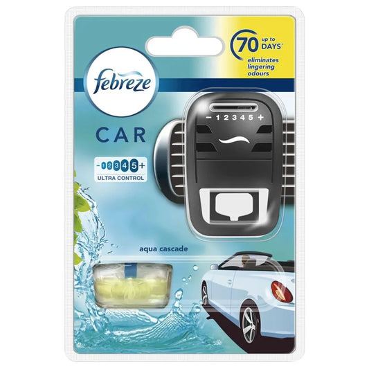 FEBREZE CAR AIR FRESHNER AQUA CASCADE ULTR CONTROL 7 ML