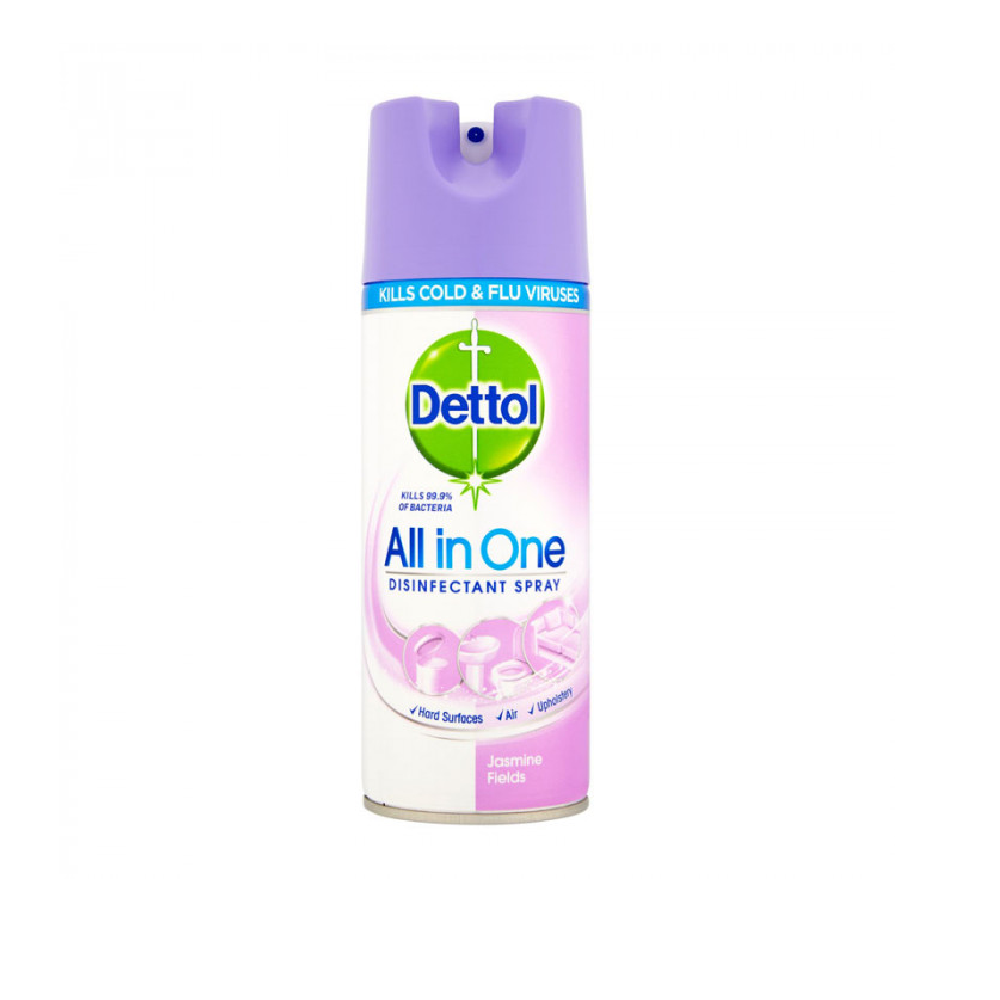 DETTOL DISINFECTANT SPRAY JASMINE FIELDS ALL IN ONE 400 ML