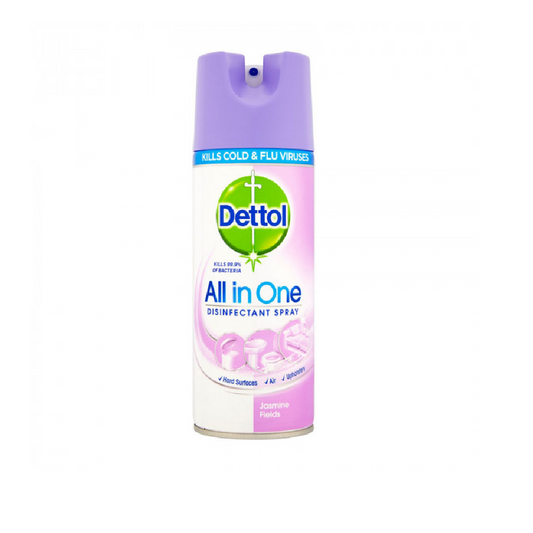 DETTOL DISINFECTANT SPRAY JASMINE FIELDS ALL IN ONE 400 ML