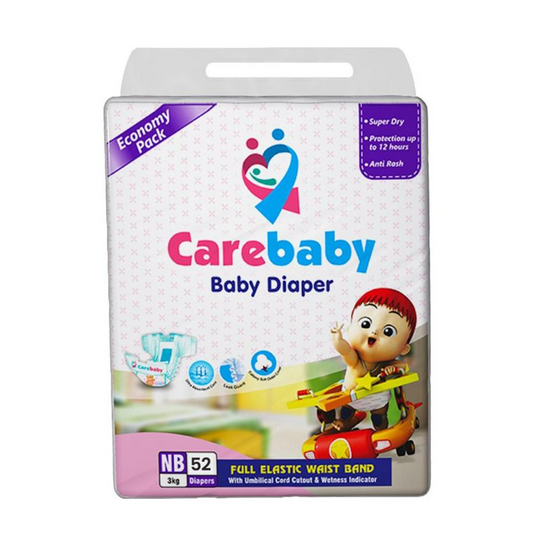 CARE BABY DIAPER ECONOMY NEW BORN 52S