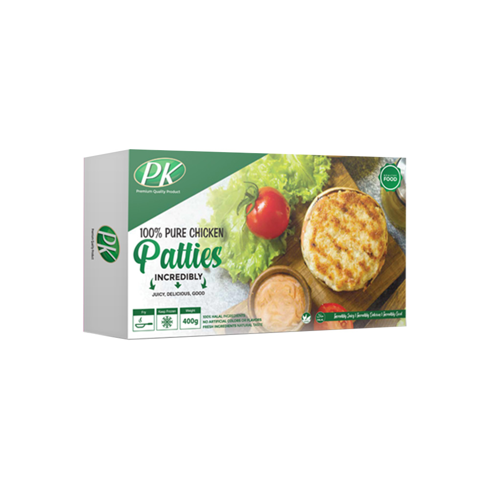 PK FOOD PURE CHICKEN BURGER PREMIUM 400GM