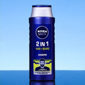 NIVEA MEN SHAMPOO HAIR BEARD 2IN1 STRONGLY MOISTURIZE 400 ML