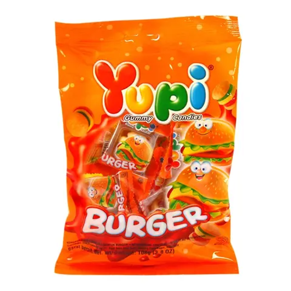 YUPI JELLY BURGER POUCH 84 GM