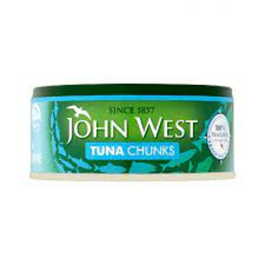 JOHN WEST TUNA CHUNKS IN BRINE TIN 145 GM