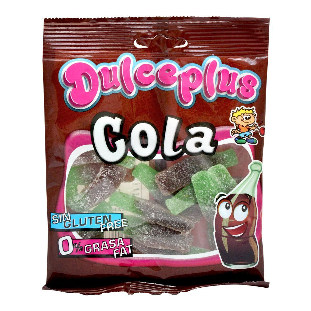 DULCEPLUS JELLY COLA BOTTLE GLUTEN FREE 100 GM