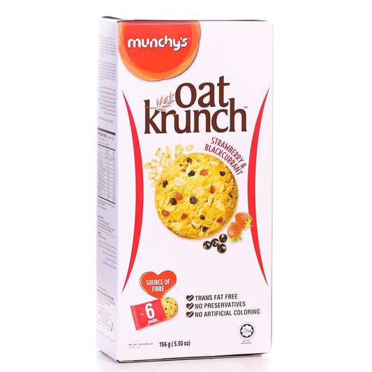 MUNCHYS BISCUIT OAT KRUNCH STRAWBERRY FLAVOUR 156 GM