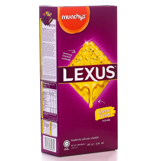 MUNCHYS LEXUS CRACKER BISCUIT CHEESE CREAM 150 GM