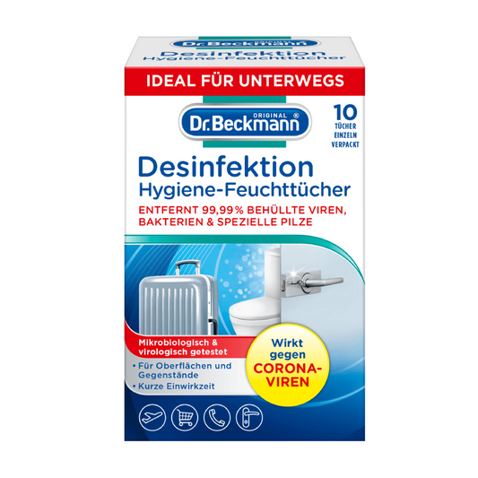 DR BECKMANN DISINFECTION HYGIENE WIPES 10PCS