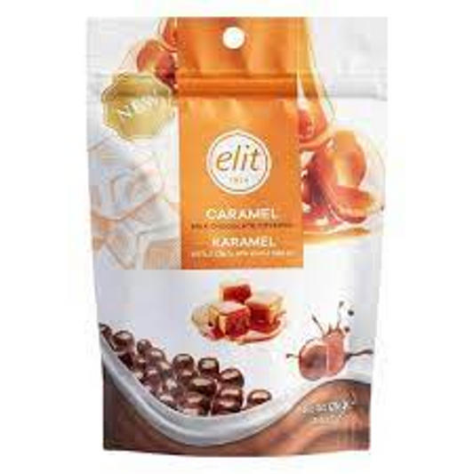 ELIT CHOCOLATE CARAMEL POUCH 125 GM