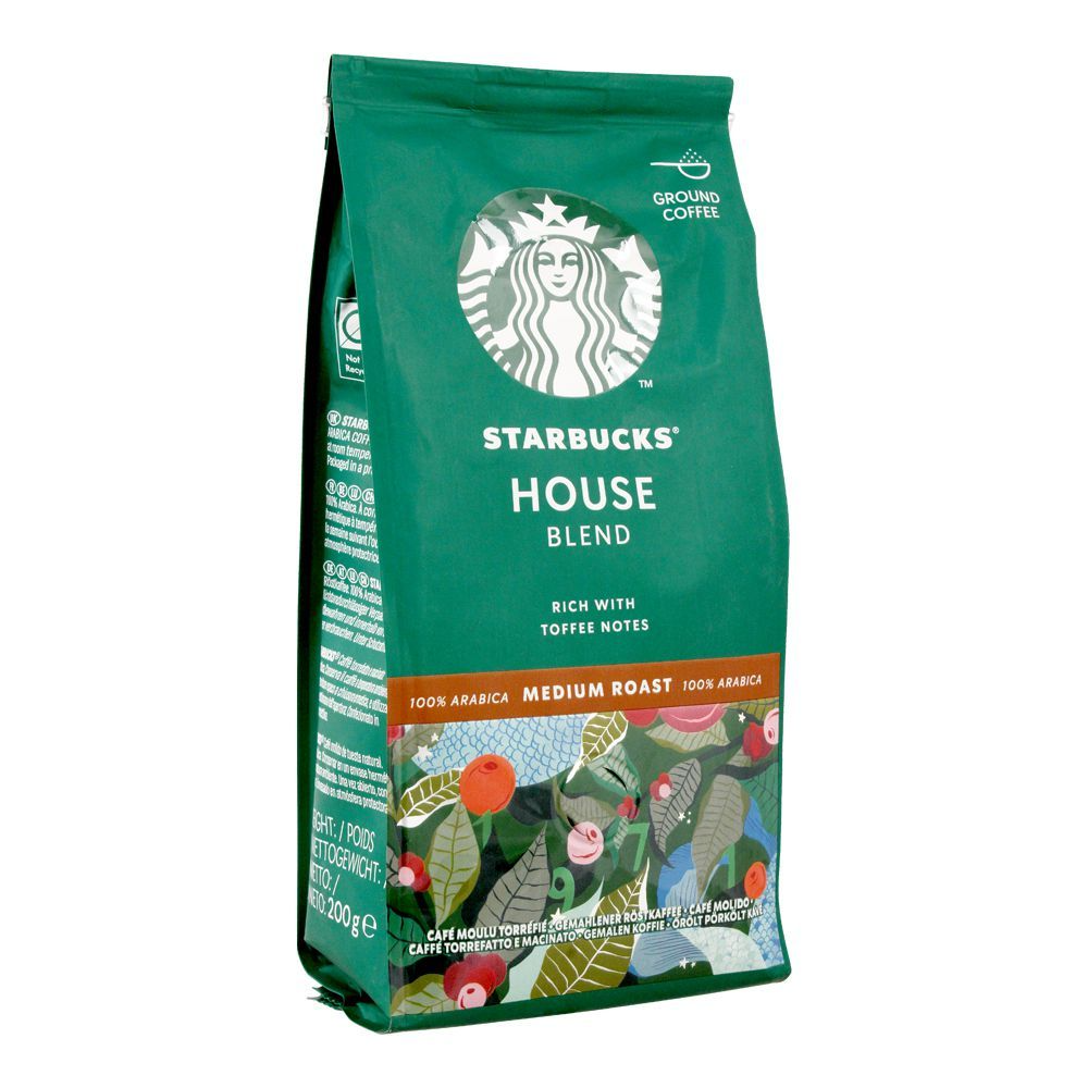 STARBUCKS COFFEE HOUSE BLEND MEDIUM ROAST 200 GM