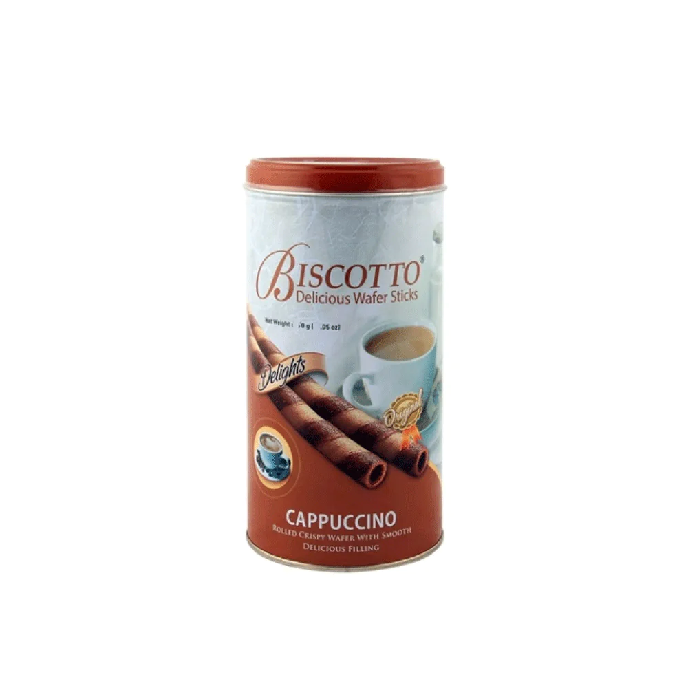 BISCOTTO WAFER STICKS CAPPUCCINO DELIGHTS 125 GM