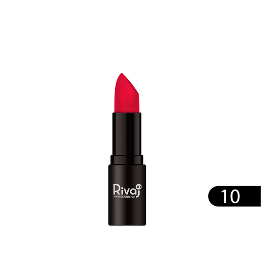 RIVAJ HD COLOR CRUSH MATT LIPSTICK NO.10