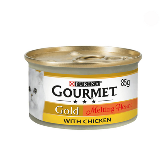 PURINA GOURMET CAT FOOD GOLD MELTING HEART CHICKEN 85 GM