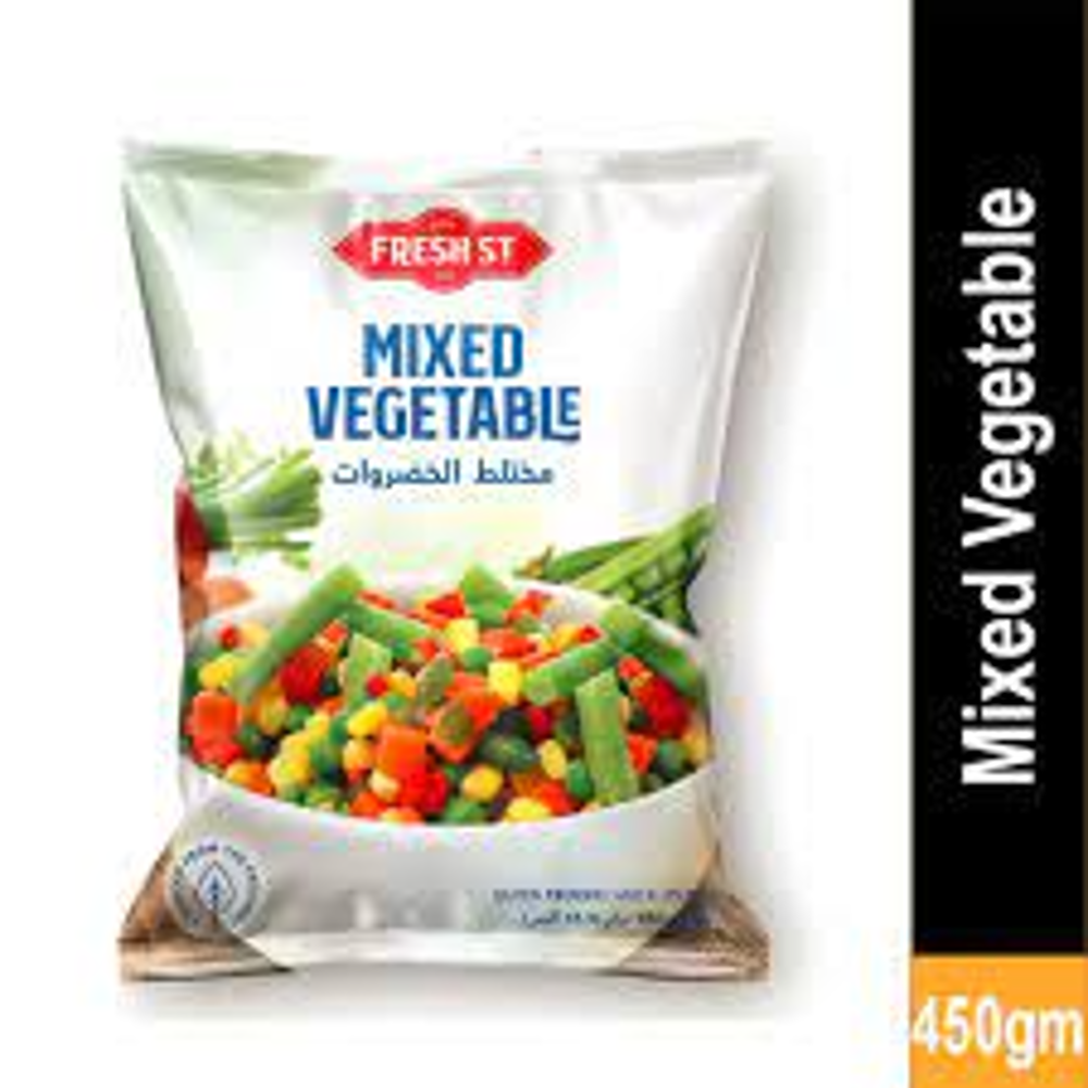 FRESH ST MIX VEGETABLE POUCH 450 GM