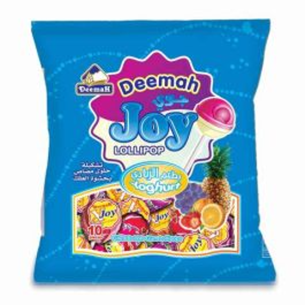 DEEMAH ASSORTED JOY YOGURT LOLLIPOP POUCH 25 PCS