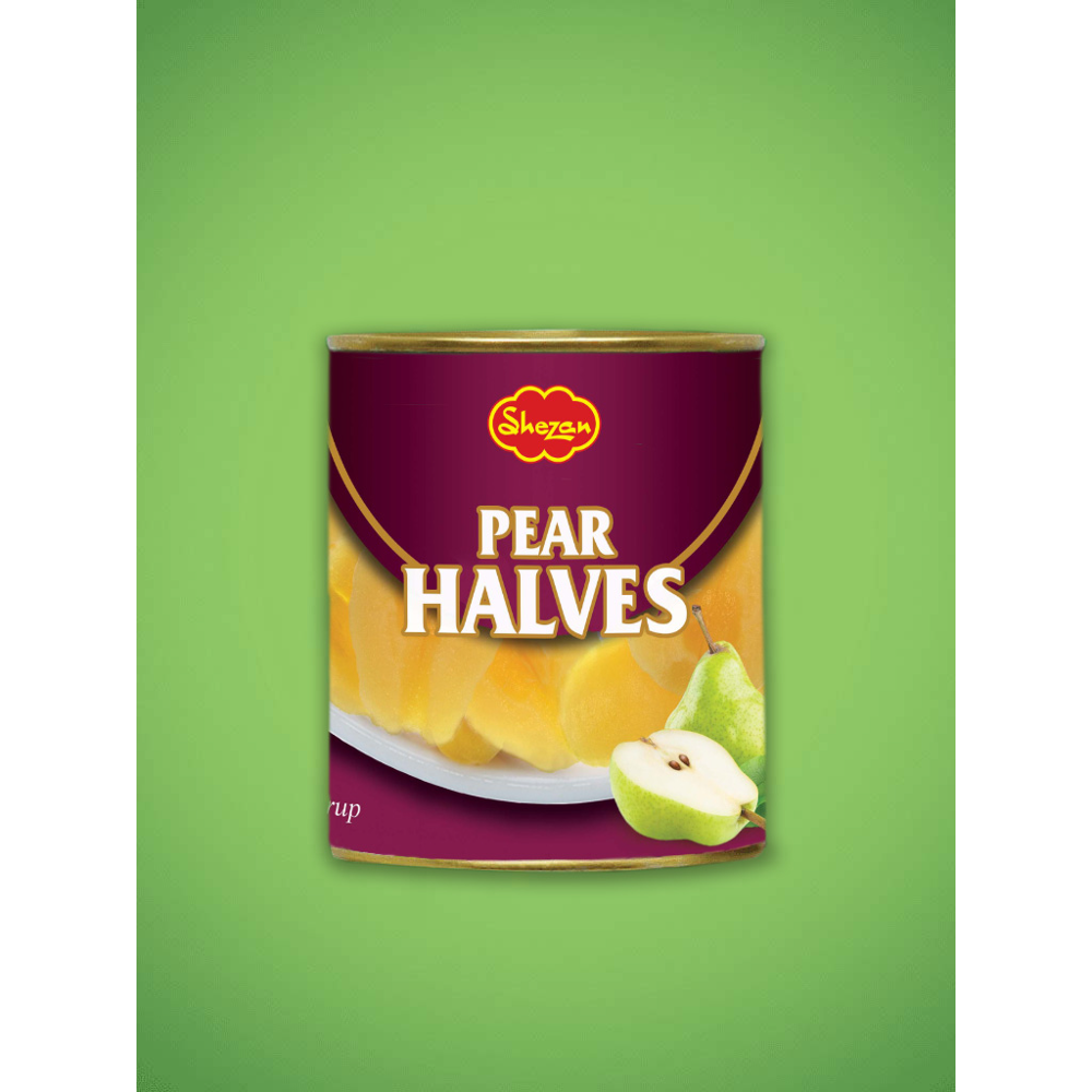 SHEZAN PEAR HALVERS TIN 850 GM