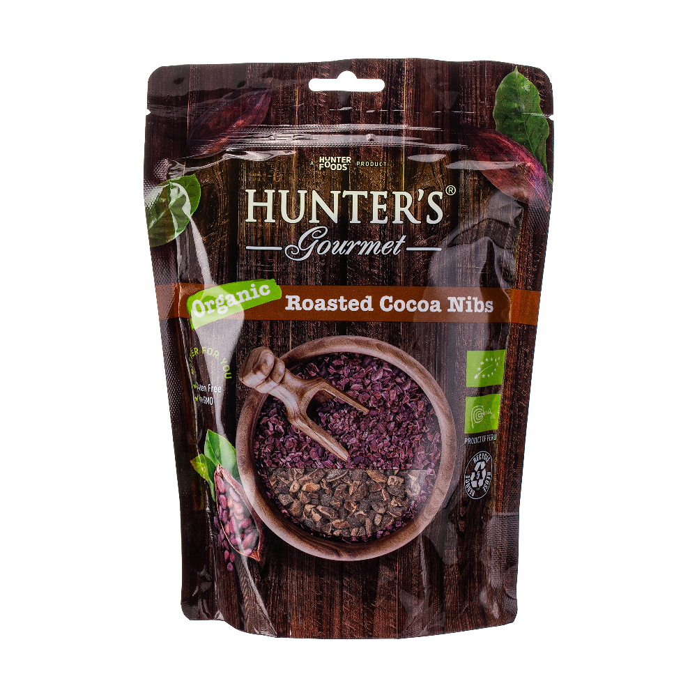 HUNTERS ROASTED COCOA NIBS 300 GM