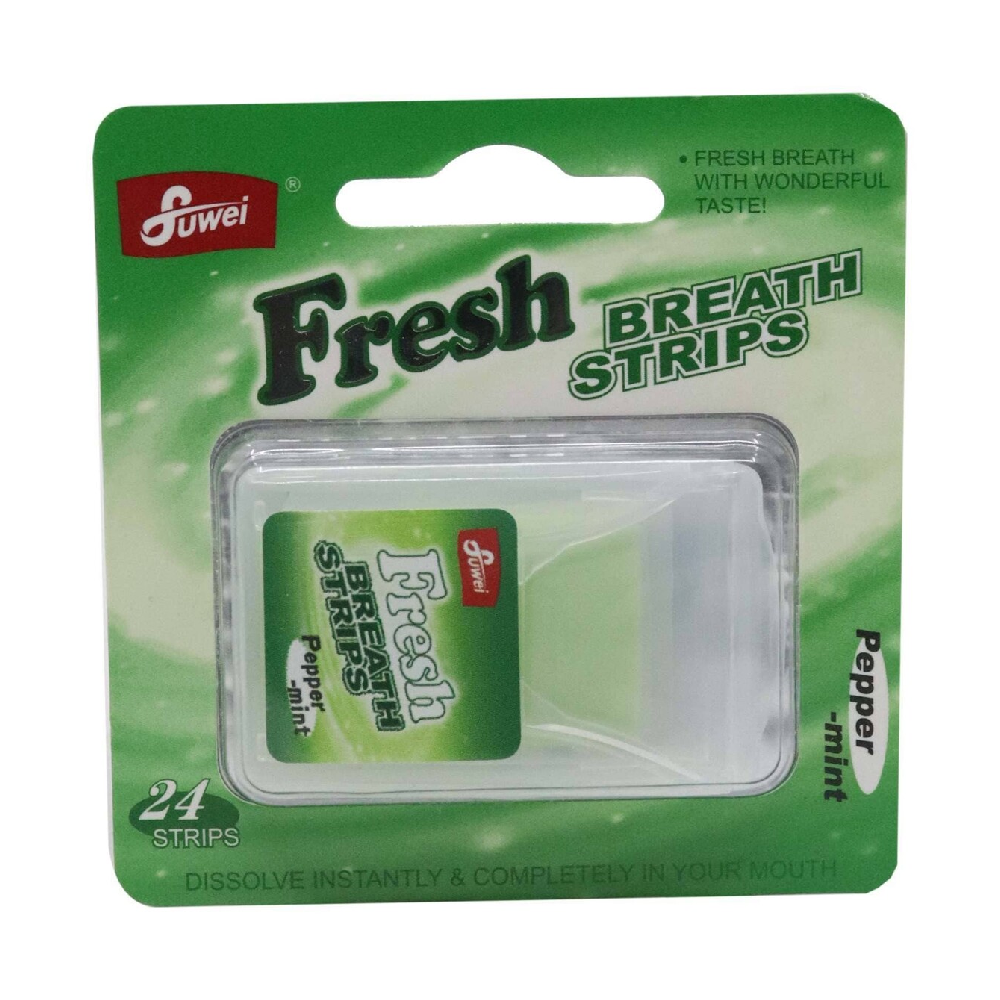 FUWEI FRESH BREATH STRIPS PEPPERMINT 24S