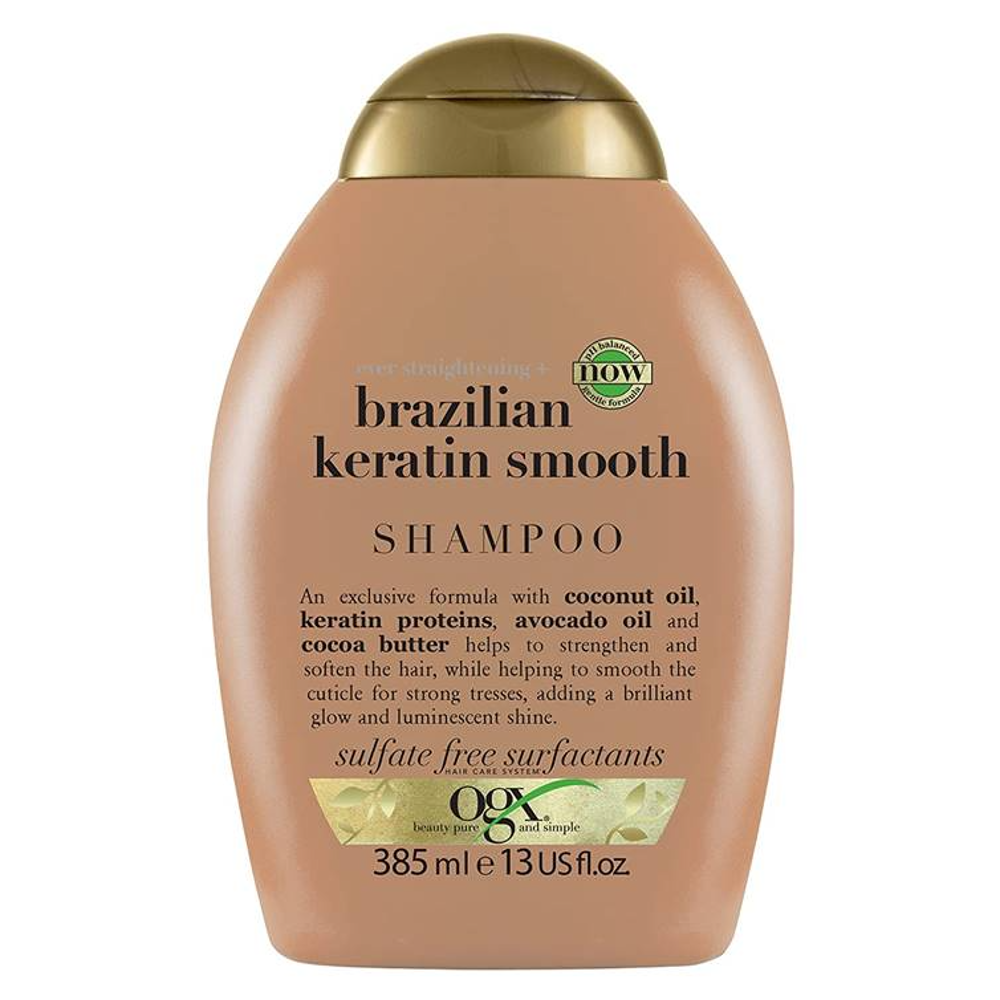 OGX SHAMPOO BRAZILIAN KERATIN SMOOTH STRAIGHTENING 385 ML