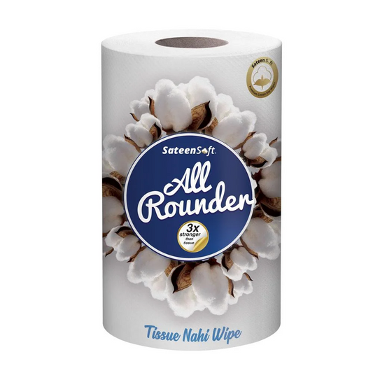 SATEENSOFT ALL ROUNDER KITCHEN ROLL FAMILY PACK 10S