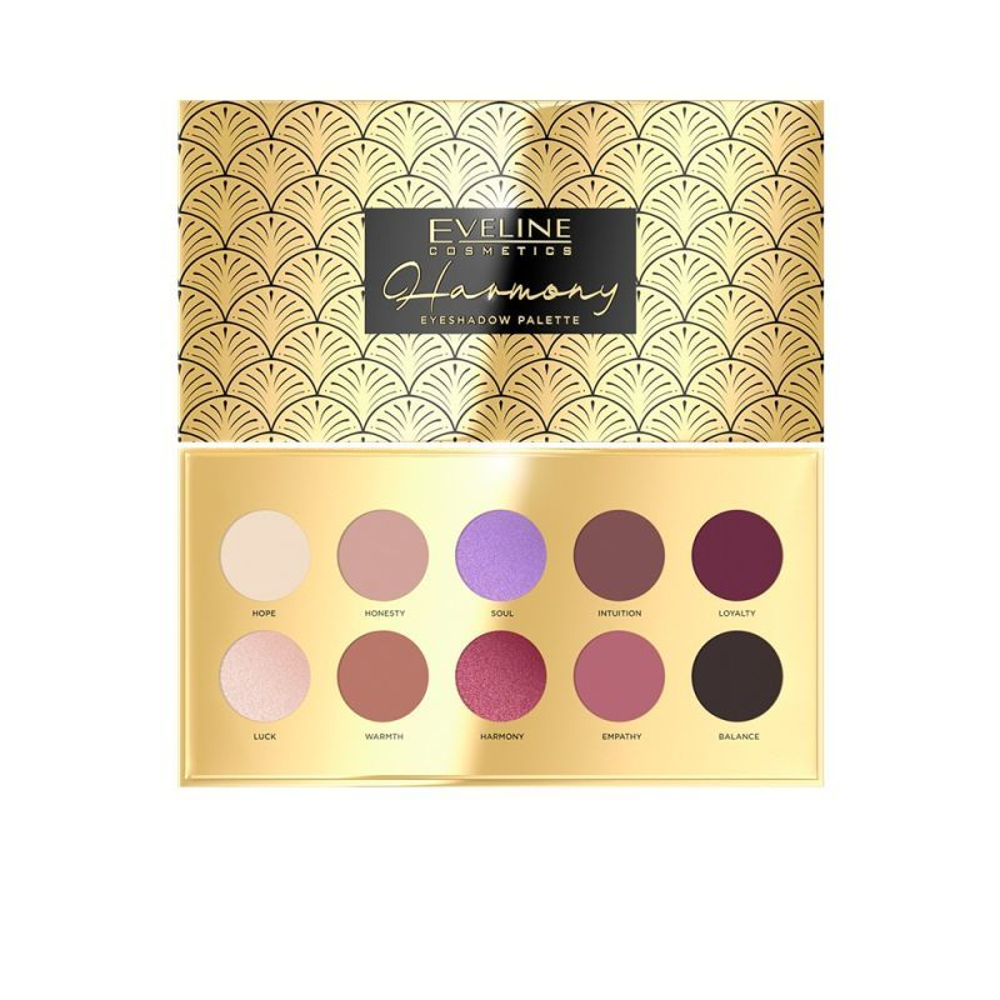 EVELINE EVELINE HARMONY EYESHADOW PALETTE 10 COLORS