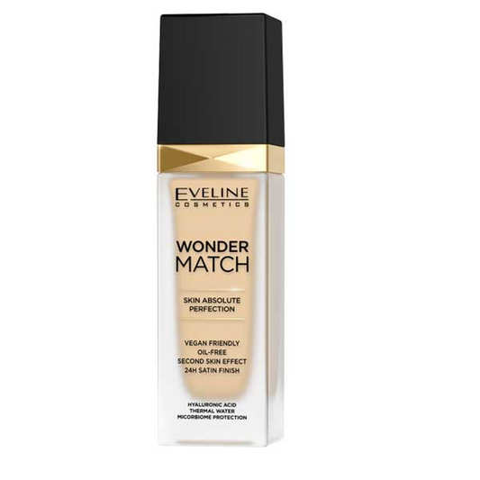 EVELINE WONDER MATCH FOUNDATION 05 LIGHT PORCELAIN 30ML
