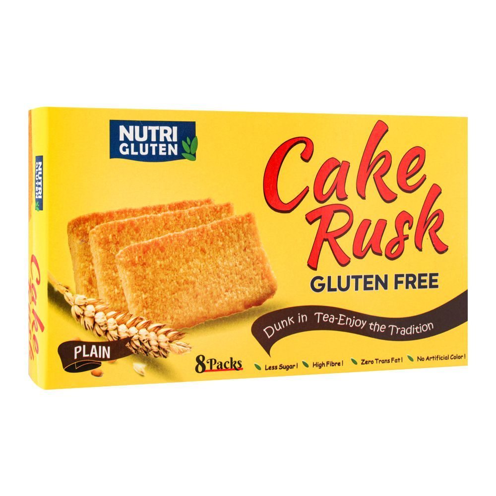 NUTRI GLUTEN FREE CAKE RUSK PLAIN 165 GM