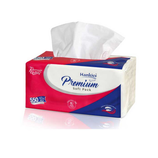 HANKIES PREMIUM SOFT PACK TISSUES 550 PLY