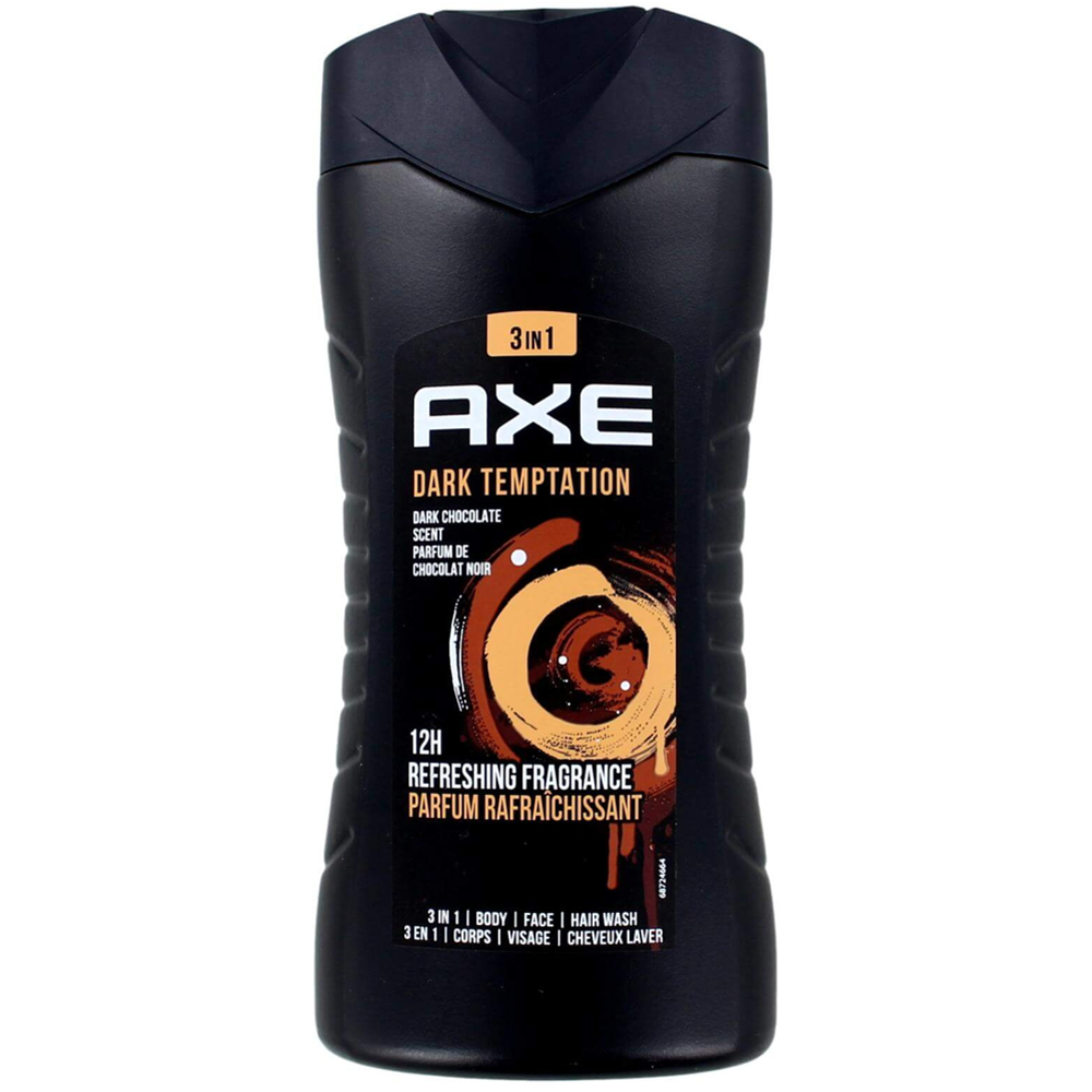 AXE SHOWER GEL DARK TEMPTATION 3 IN 1 250 ML