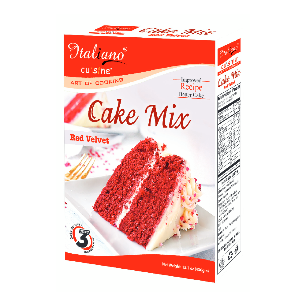 ITALIANO CAKE MIX RED VELVET 430 GM