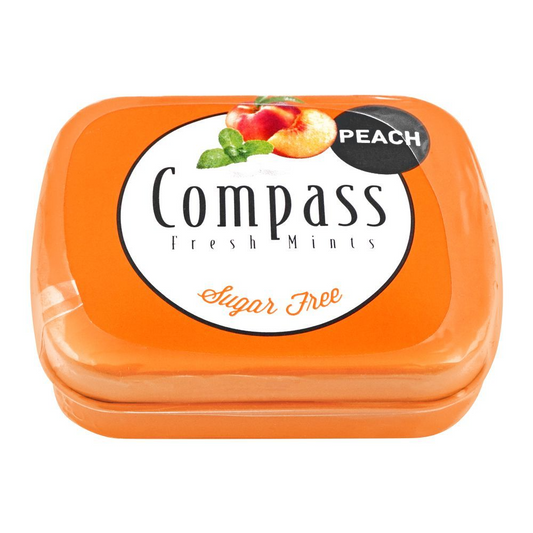 COMPASS FRESH MINT SUGAR FREE PEACH 14GM