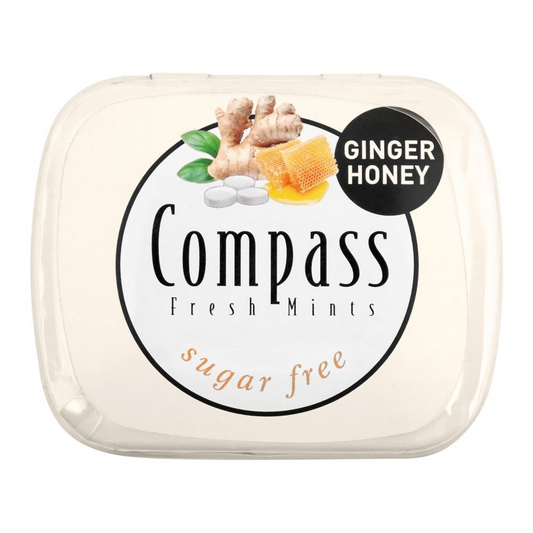 COMPASS FRESH MINT SUGAR FREE GINGER HONEY 14GM