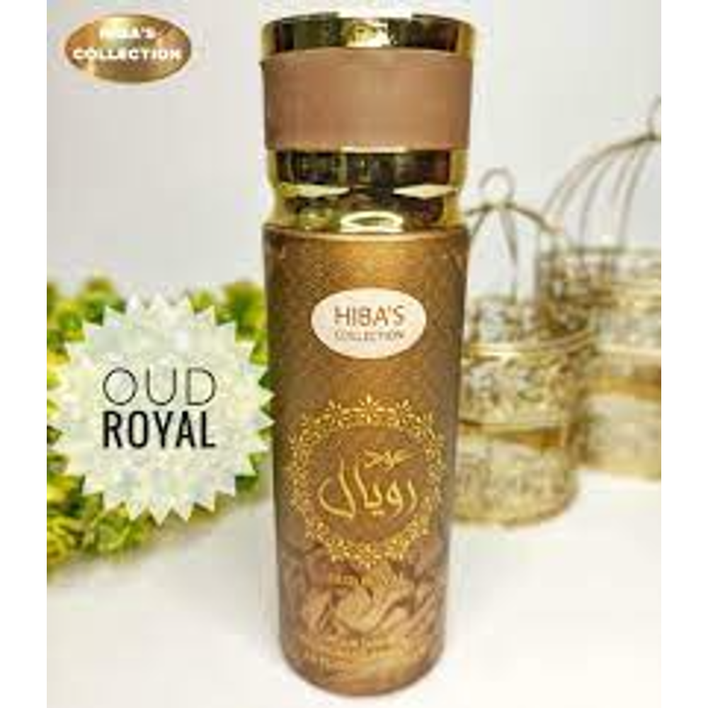 HIBA COLLECTION DEODORANT BODY SPRAY OUD ROYAL 200 ML