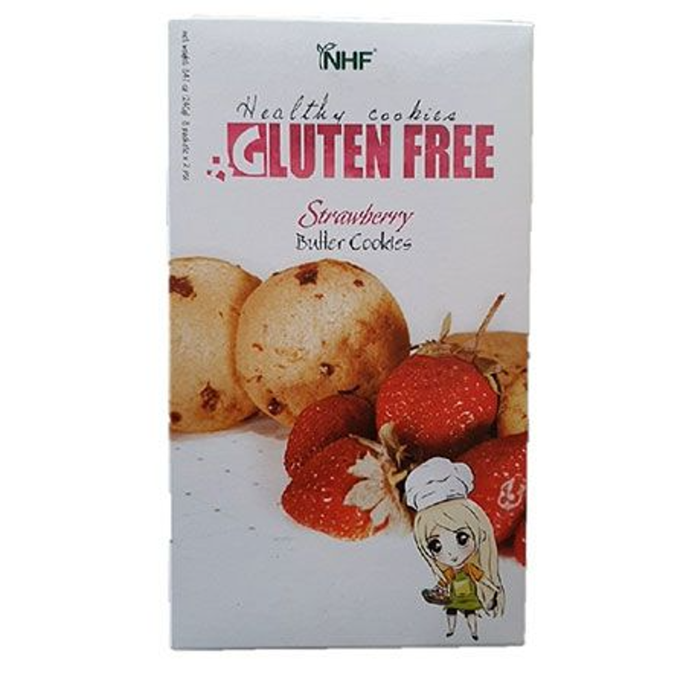 NUTRI BAKER BUTTER COOKIES STRAWBERRY GULTEN FREE 180 GM