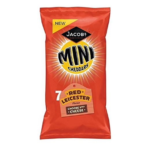 JACOBS MINI CHEDDARS RED LEICESTER 25 GM