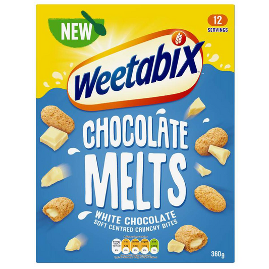 WEETABIX MELTS WHITE CHOCOLATE 360 GM