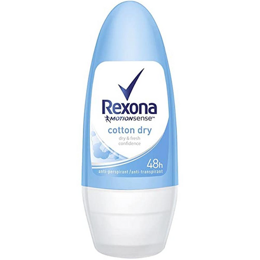 REXONA ROLL ON COTTON DRY ALGODON 48H 50 ML